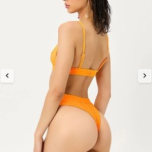 Frankies Bikinis Claire Triangle terry bikini match set